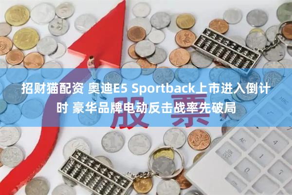 招财猫配资 奥迪E5 Sportback上市进入倒计时 豪华品牌电动反击战率先破局